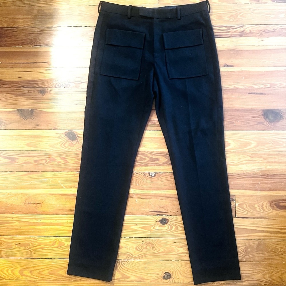J.W. Anderson Tailored Pants Men's 30x32 (fits ~32") Black Front Pockets Stretch